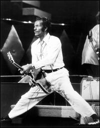 THE GREAT CHUCK BERRY Johnny B. Goode and other golden hits. Where is Chuck today? See what I mean? After a certain amount of fame, the spotlight fades leaving us with black and white memories of this once-great rocker.