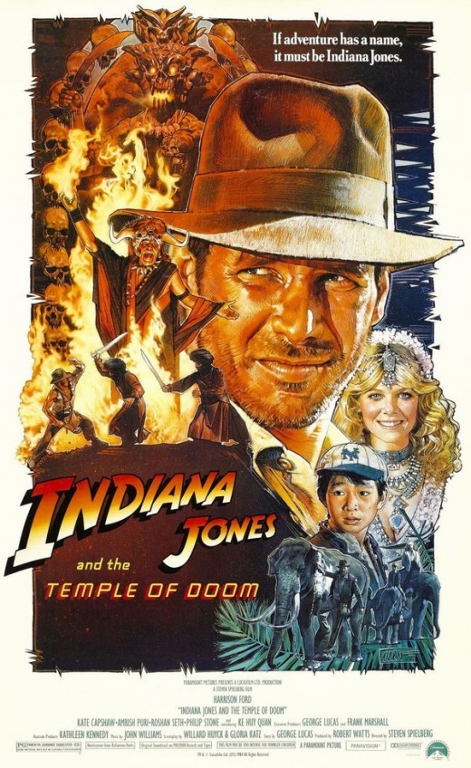Indiana Jones and the Temple of Doom (1984) art by Drew Struzan