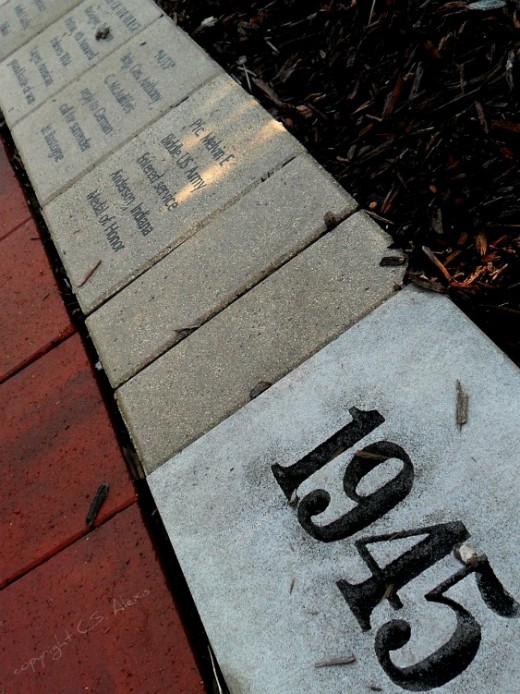 Through World War II, Korea,Vietnam and Desert Storm, The winding walkway is filled with the history of US soldiers.