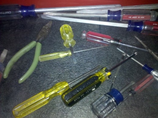 Screwdrivers are useful for many things. Often times plumbers use these tools to tighten other tools like Sawzalls. 