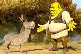 Donkey or as Shrek says, "DUN-KIE," is a great sidekick. He, the donkey, looks out for Shrek who is not the wisest troll of the bunch.