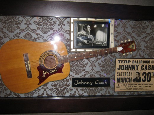 Johnny Cash has exhibits in two locations in this hotel.