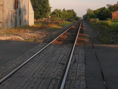 No gates, no lights, no bells to announce an approaching train.