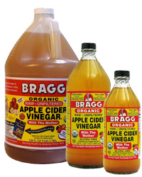 Apple Cider Vinegar, such as Braggs, has a multitude of health benefits. It is not only beneficial in promoting optimal health, but is also useful in treating certain skin conditons in pets.
