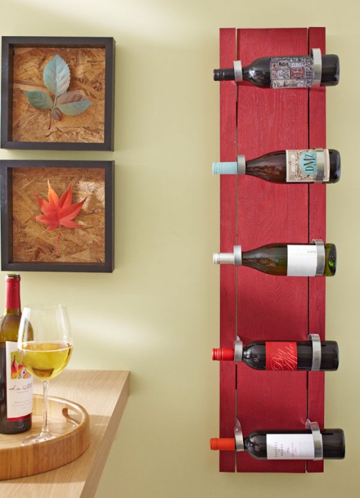 This is how your completed wine rack should look.