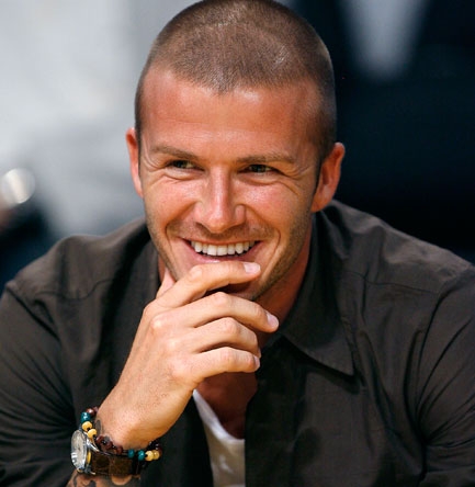David Beckham burr haircut.