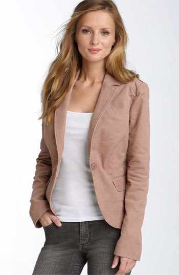 A neutral corduroy jacket can give warmth to long skirts, jeans and slacks!