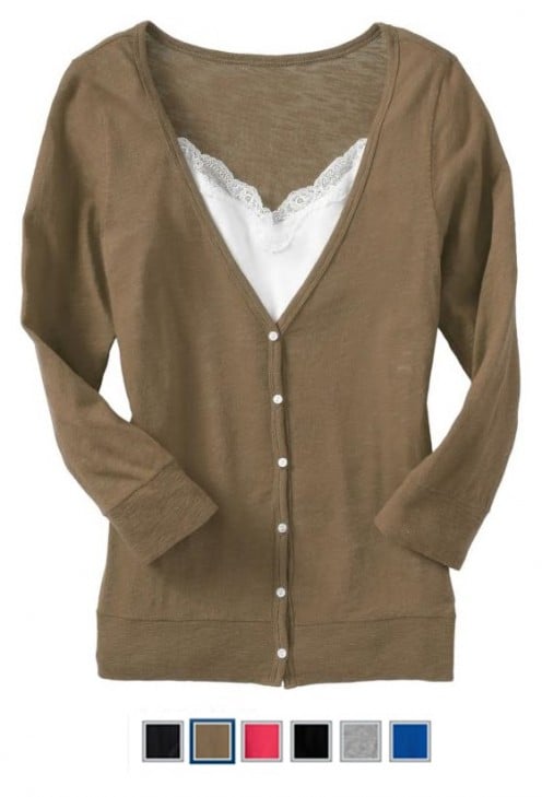 Sweater Cardigans are a great wardrobe basic that comes in many colors!