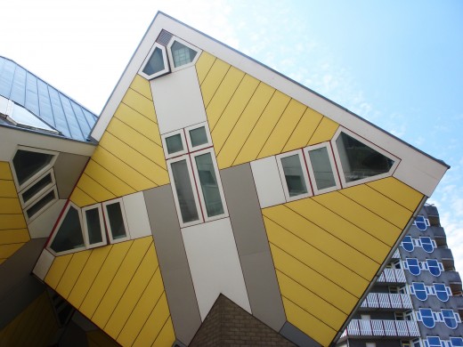 A Cube House in Rotterdam, The Netherlands