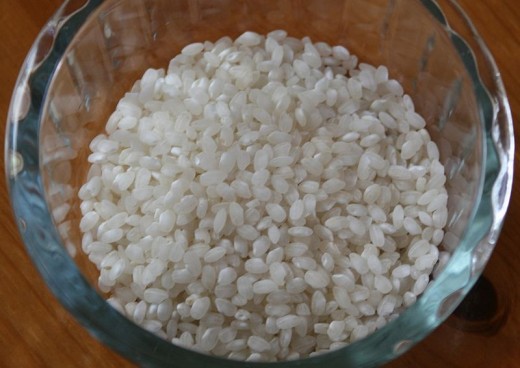 Bomba rice from Spain used in paella.