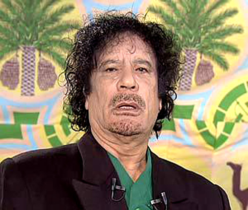 Gaddafi in better days 