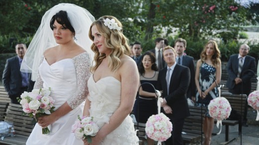 A wedding helping to outweigh the tragedy on "Grey's Anatomy." A wedding helping to outweigh the tragedy on "Grey's Anatomy."