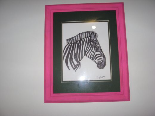 Practice making zebra stripes first, before applying them to toy boxes and other decor.
