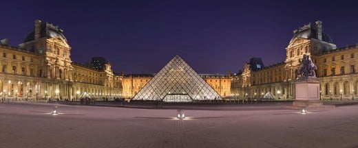 The Louvre Museum at night