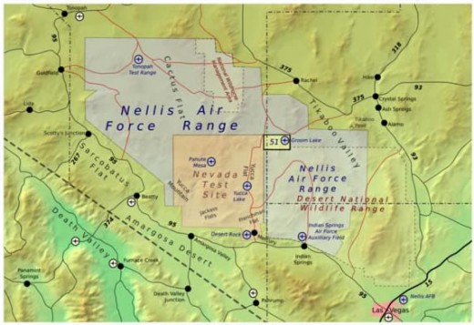 The nuclear test site in Southern Nevada.