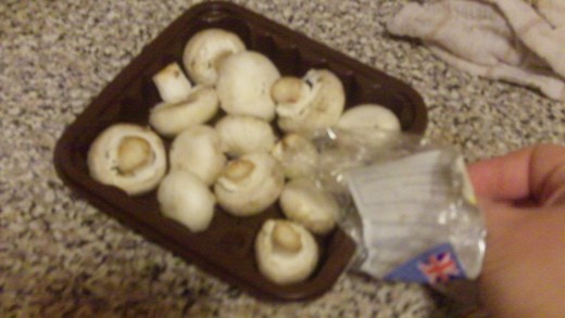 Unwrap your mushrooms...