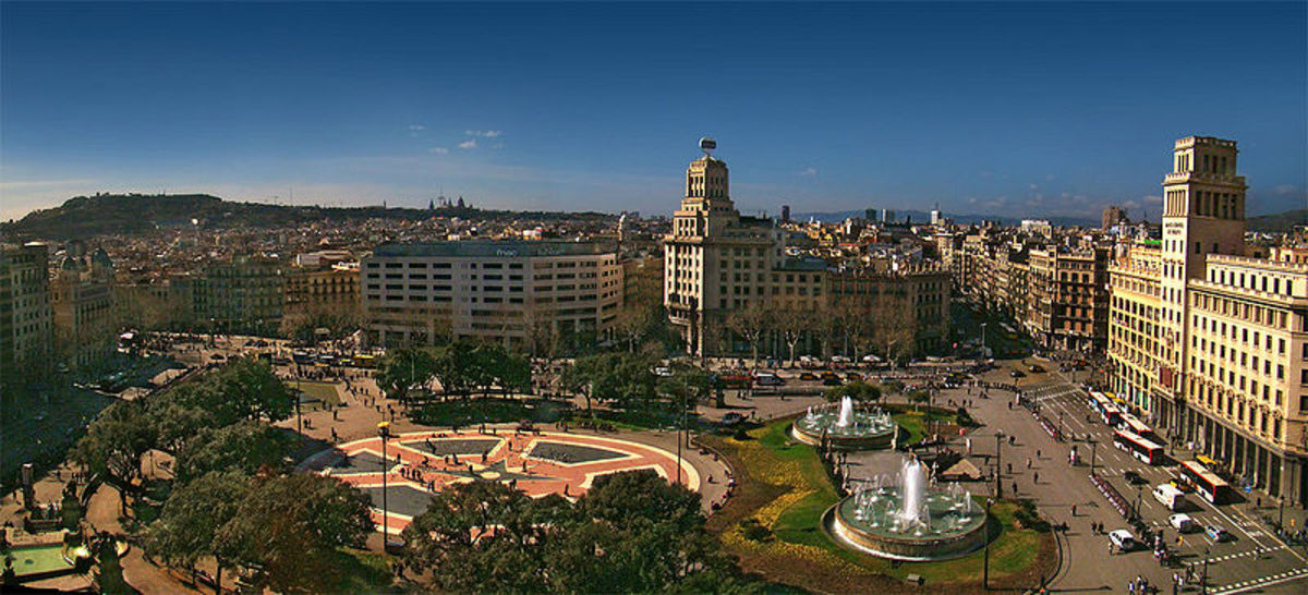 Barcelona, a contemporary Spanish city on the Mediterranean Sea