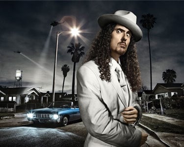 Weird Al getting down to funny business.