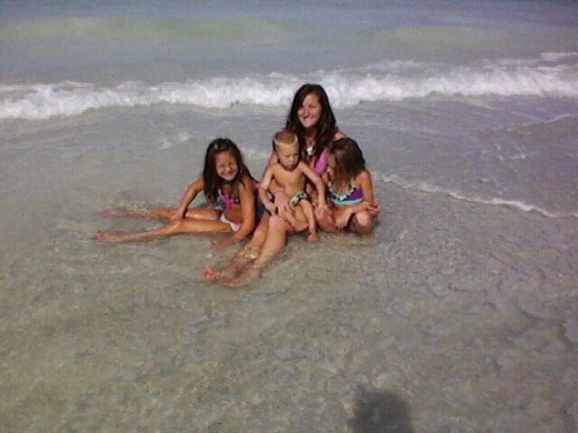 My middle daughter and her family at Anna Maria Island.