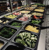DELICIOUS, FRESH SALADS ARE JUST ONE OF THE MANY GREAT FOODS YOU CAN FIND ON MOST ALL-YOU-CAN-EAT-BUFFETS.