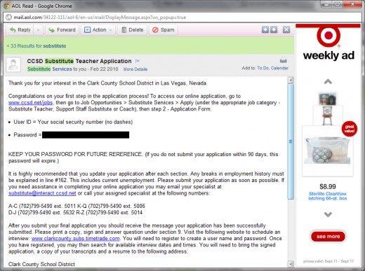 A confirmation for my interest form, dated 02/22/2010. It gives you the information you need to proceed with your application. 