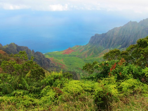 view of the Kalalau Valley
