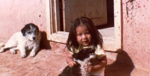 Rachelle, the darling Navaho child who inspired my poem.