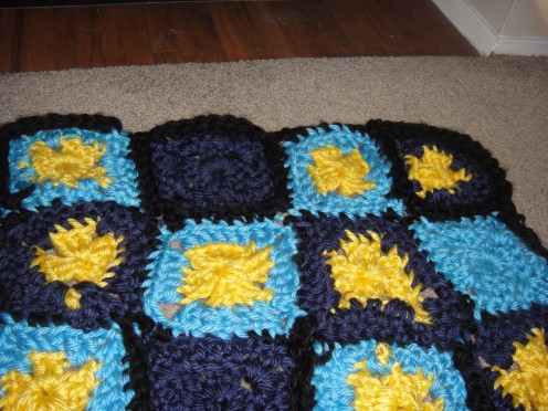 my Afghan,not finished yet and has flaws!