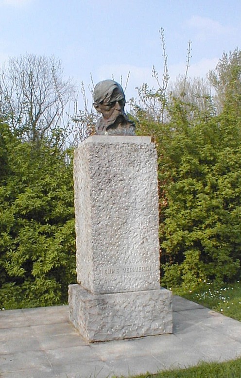Bust of Emile Verhaeren at Roisin, near Caillou qui bique