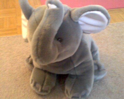 Here's a random photo of a stuffed elephant.  Clearly I am running out of photo ideas, too.