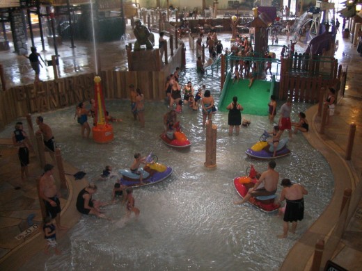 Wading pool for the younger crowd