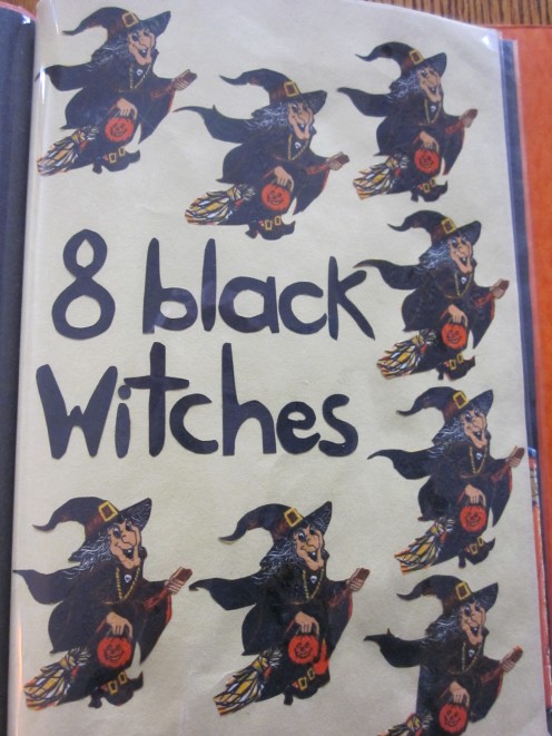 8 Black Witches Flying on Their Brooms!