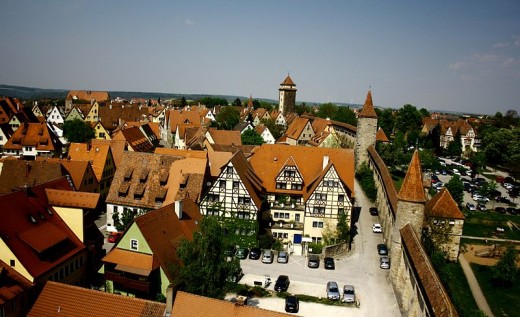 The city of Rothenburg ob der Tauber