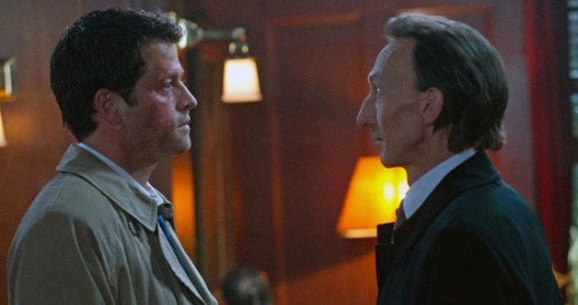 Misha Collins as Castiel and Julian Richings as Death