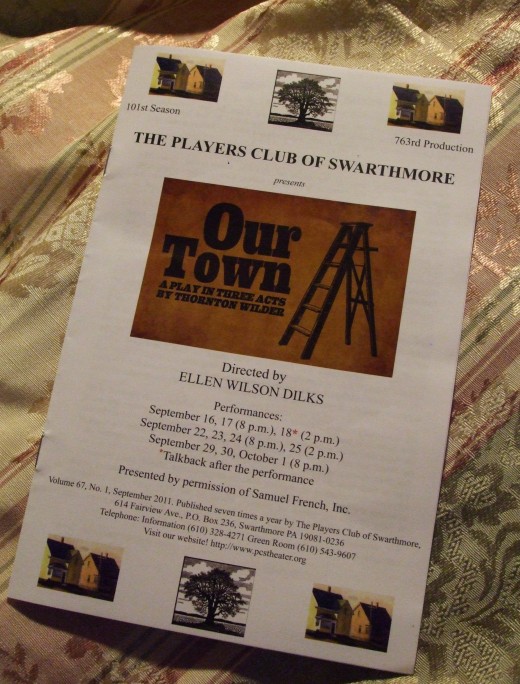 Program of the Players Club of Swarthmore, a community theater company near Philadelphia..
