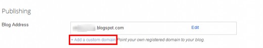 Add a Custom Domain to Blogger