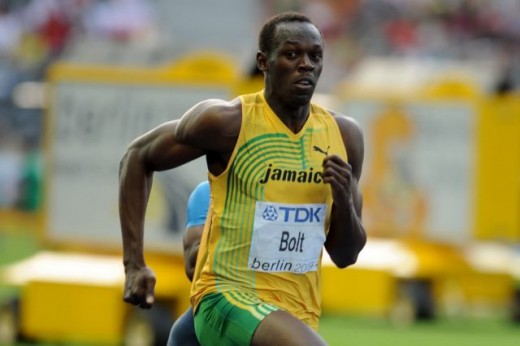 Usain Bolt at the World Championship Athletics 2009 in Berlin