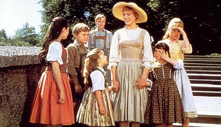 Scene from the movie, "The Sound of Music," filmed on location in Salzburg, Austria.