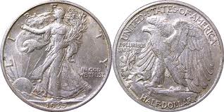 Silver               .90 Cop-Nic          .10 Diameter      30.6 mm 1916-1947 