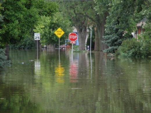 Overnight the water continued to rise.