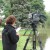 The news media was on the scene.