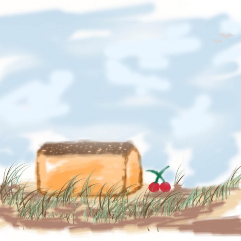 Bread and cherries!