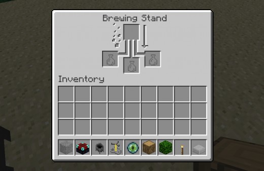 The minecraft potion brewing GUI. (Click for original size.)