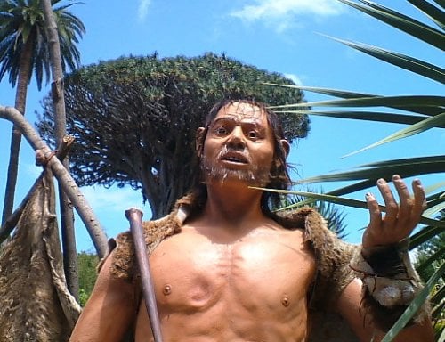 Another Guanche figure in Parque del Drago