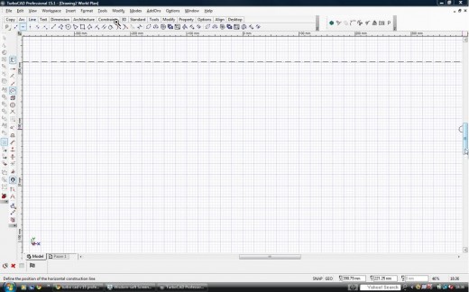 setting horizontal line