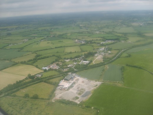 Ireland from the air.