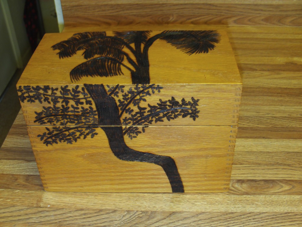 Wood Burning Palm Tree Silhouettes On A Wood Box HubPages