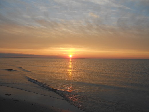 A gorgeous sunset at Chapan Beach.
