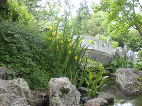 Photo 5.  I love little bridges over ponds and streams in these kinds of gardens.
