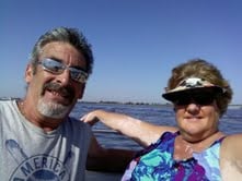WIFE AND I ON THE LAST BOAT TRIP FOR THE 2011 BOATING SEASON.
